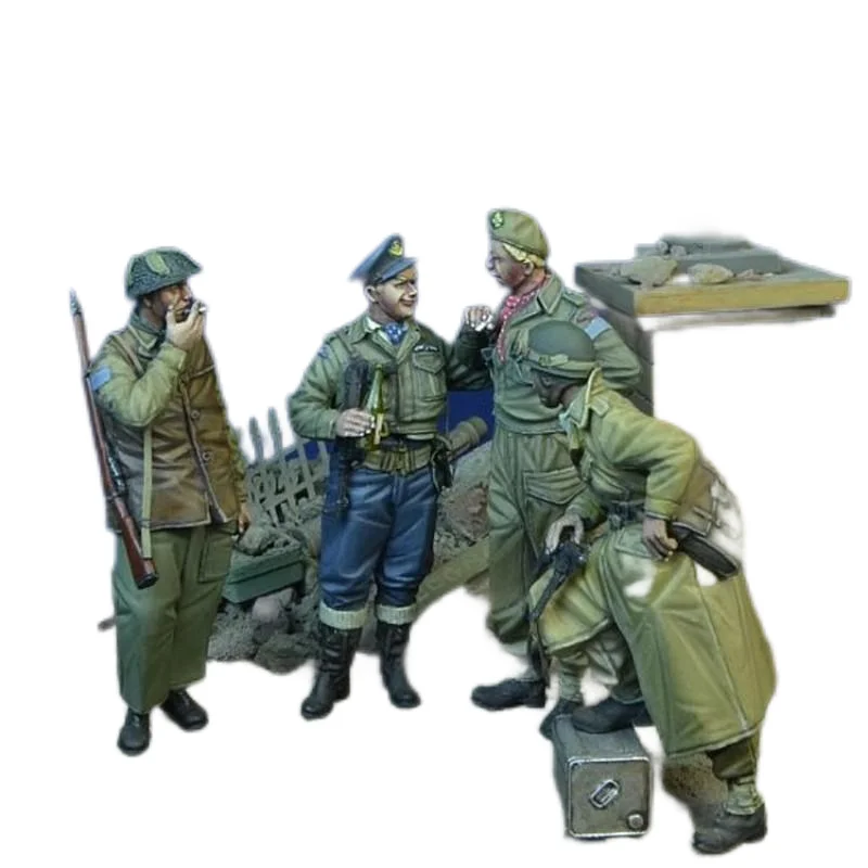 جندي كندي في تاريخ عسكري كاين الحرب العالمية الثانية 1/35 نموذج راتينج مجموعة أدوات GK غير مطلية وغير مجمعة