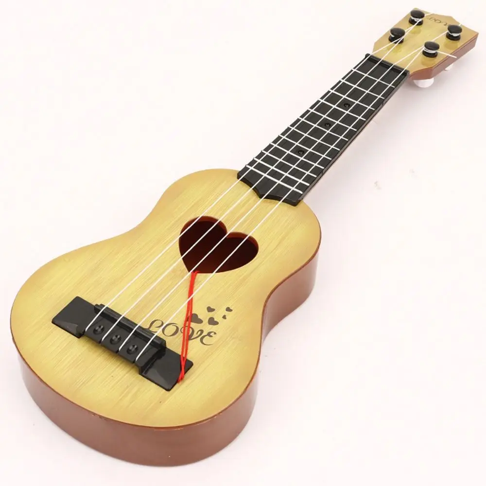 Ukulele 4-strunowe Instrument Muzyczny Regulowany Gałka Strunowa Yukrili Zabawki Symulacja Ukulele Klasyczne Ukulele Możliwość Graowania Mała Gitara