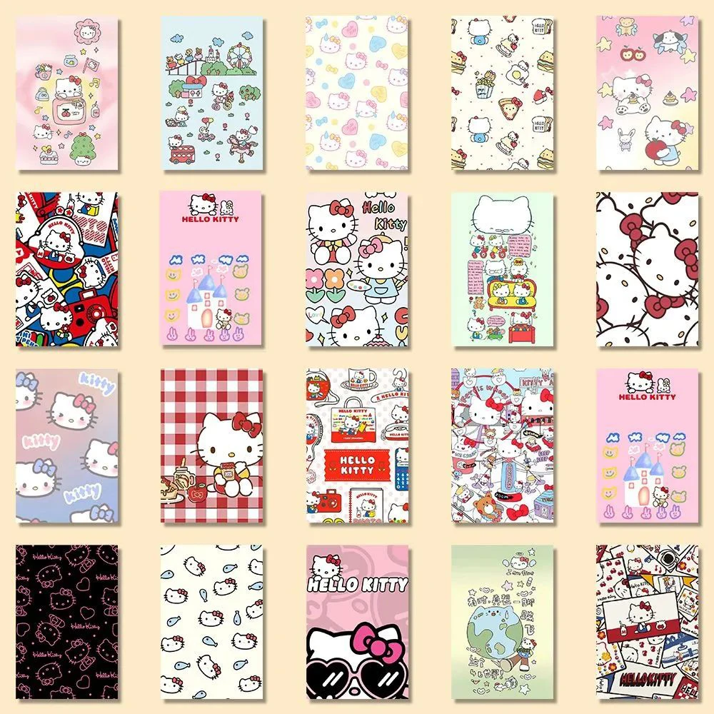 Olá Kitty Sanrio Anime Adesivos para Meninas, Etiqueta Bonito Dos Desenhos Animados, Decalques DIY, Bagagem Do Telefone, Garrafa De Água, Decoração Kawaii, 10 Pcs, 30 Pcs, 48Pcs