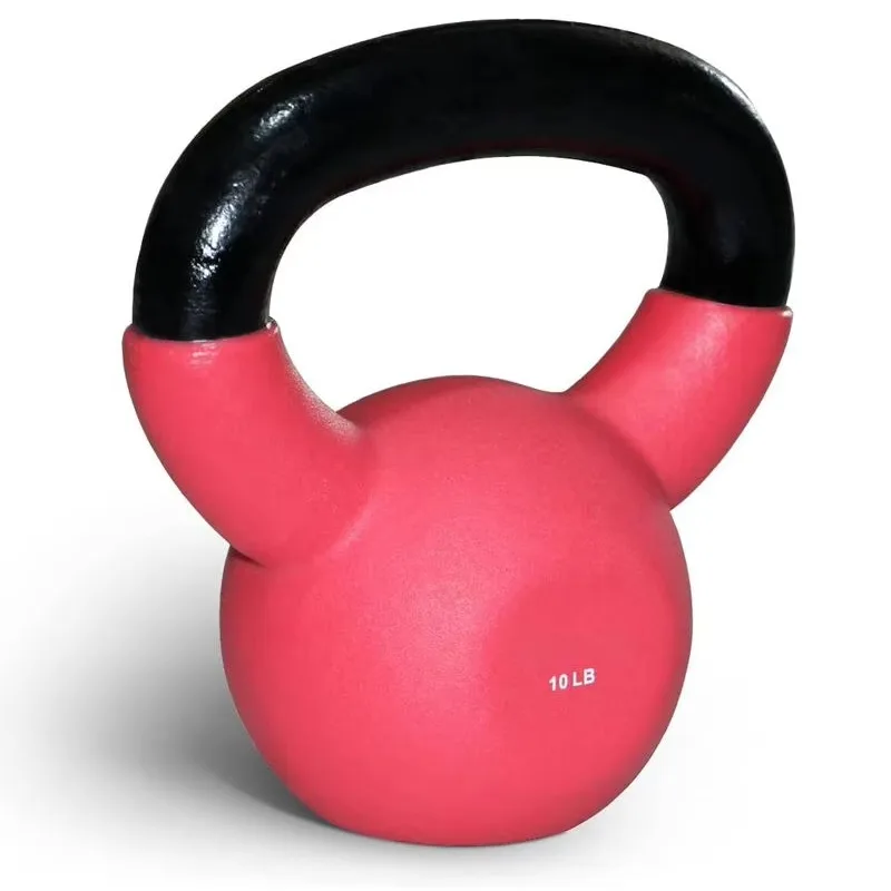Hot Selling Colorful PVC Vinyl Kettlebell Set Commercial Use Binaural Handle Water Injection Fitness Equipment