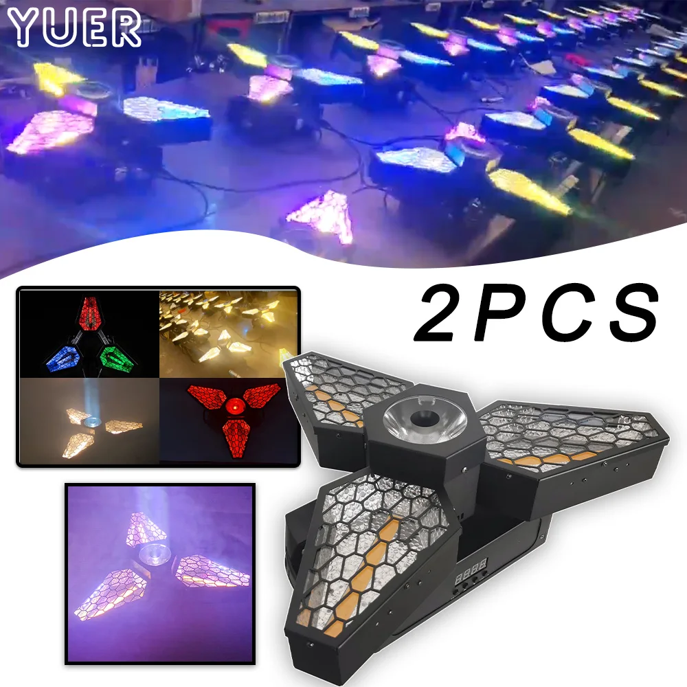 

2PCS Portman Infinite Rotating Retro Light 3X60W + 36X3W LED COB Retro Effect Light DJ Disco Party Bar Wedding DMX512 Stage Lamp