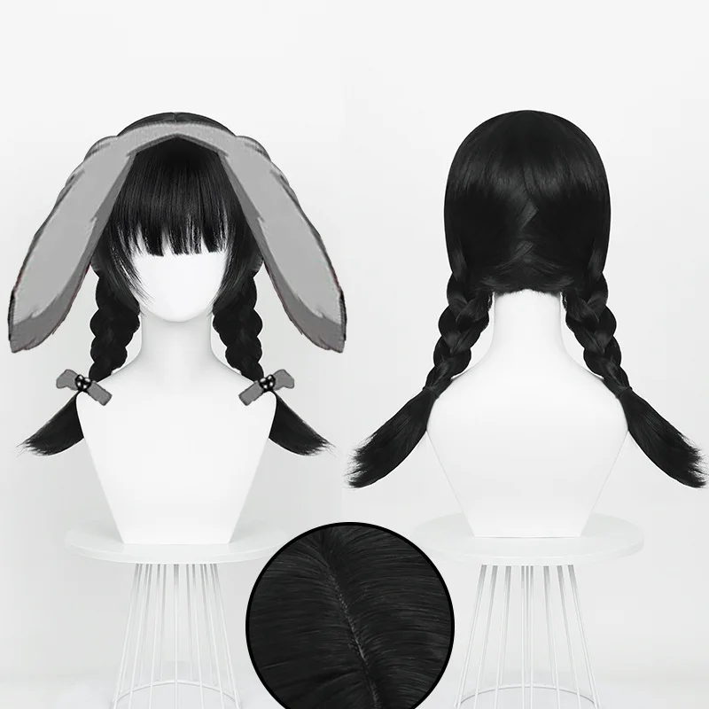 Sua cosplay mizi rosa net peruca anime alienígena palco cabelo seu mizi 3o aniversário coelho café série festa de halloween prop perucas