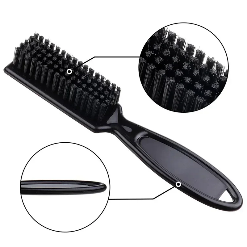 Fade Brush Hair Comb Scissors Cleaning Brush Barber Shop Skin Plastic Handle Hairdressing Soft Cleaning Brush Hair Styling Tools