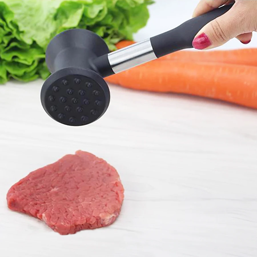 1PC kitchen household stainless steel hammer meat tenderizer hand beat tenderizer rib breaker Steak beater Kitchen tools