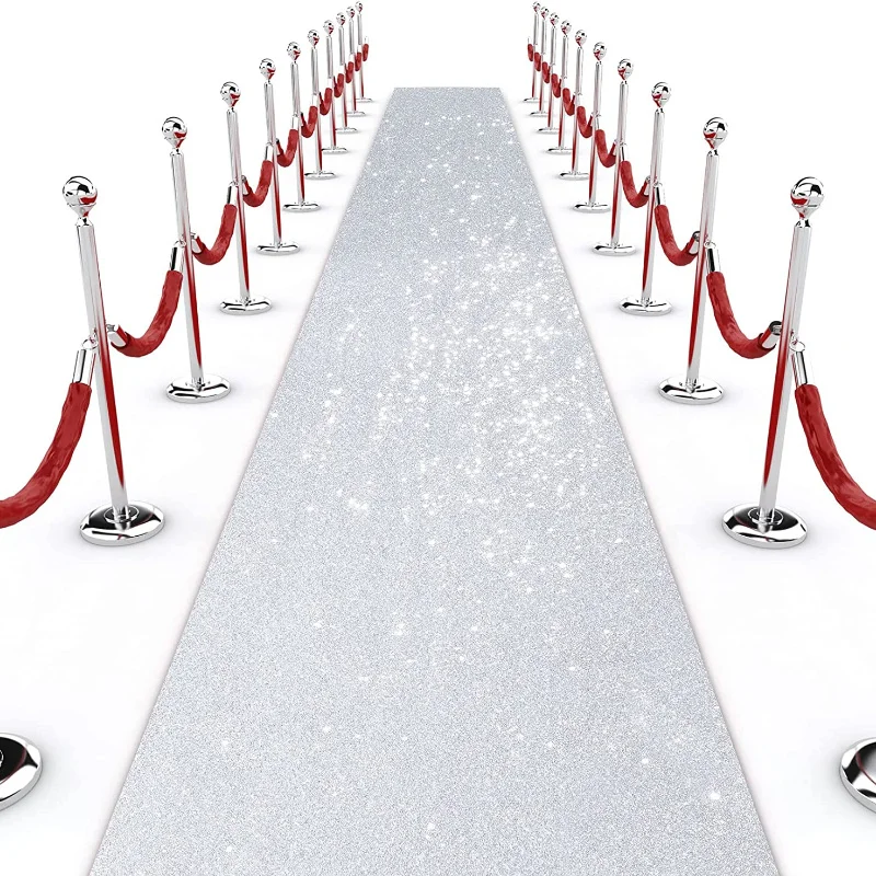 

Искусственный ковер 1 м, 3 м, 5 м, свадебные аксессуары, Серебряный модельный ковер для коридора, банкетное искусственное свадебное украшение