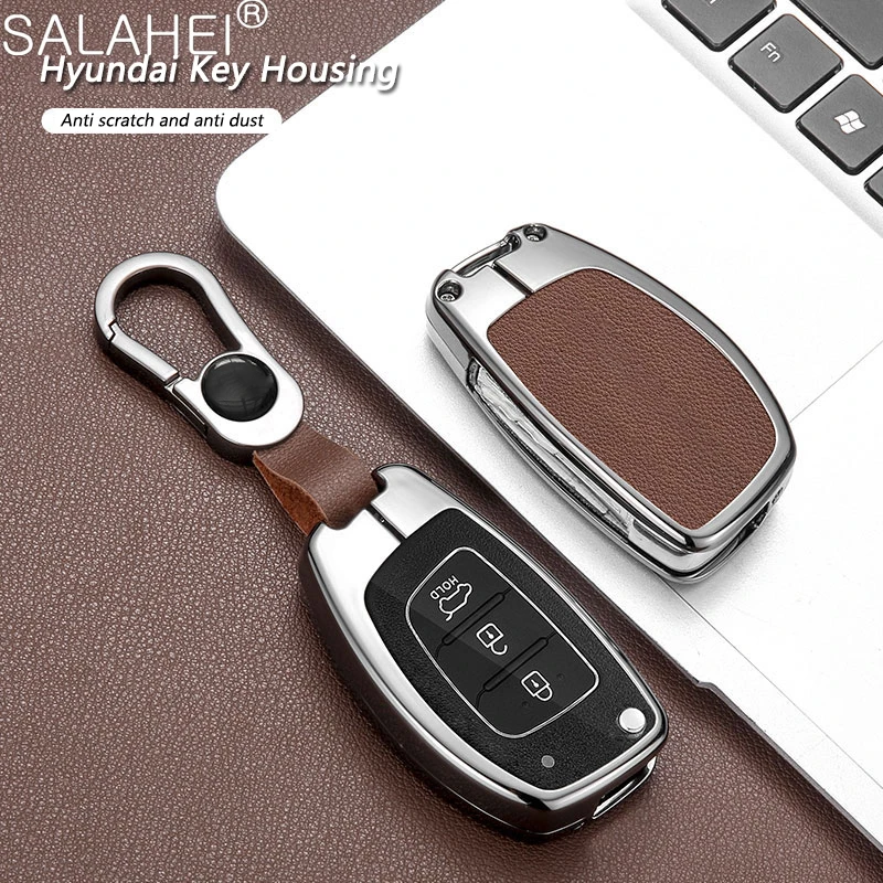 

Car Key Case Cover Shell Fob For Hyundai Solaris Creta IX25 Kona Tucson Sonata FE I40 Elantra IX35 I20 IX45 HB20 Accent Keychian