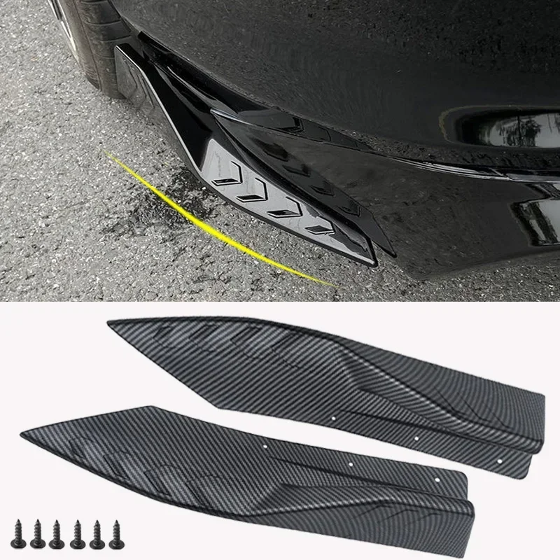 

For Ford Focus MK2 Mk2.5 MK3 Mk3.5 MK4 Mk 2 3 4 ST RS SE 2Pcs Rear Bumper Lip Wrap Angle Diffuser Splitter Canard Spoiler