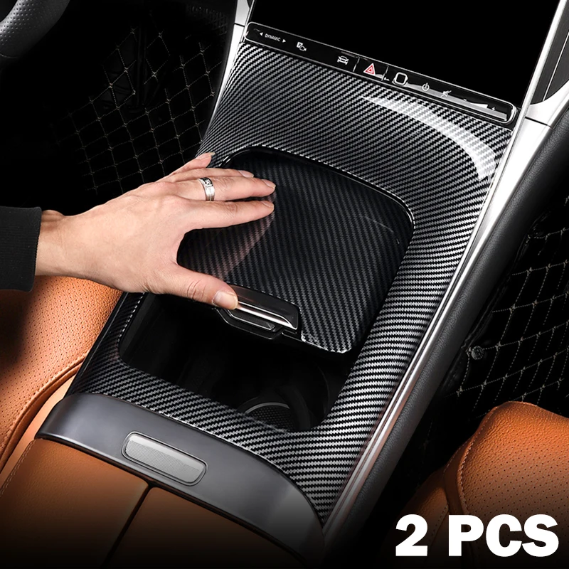 Center Console Gear Shift Panel Cover Stylish For Mercedes Benz GLC200 GLC300 GLC43 X254 C254 2023 2024 2025 2026 Carbon Fiber