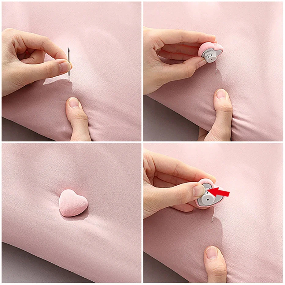 Bedsheet Clips One Key To Unlock Heart Quilt Holder with Quick Mattress Lifter Ergonomic Mattress Wedge Elevator Make Bed Tidy