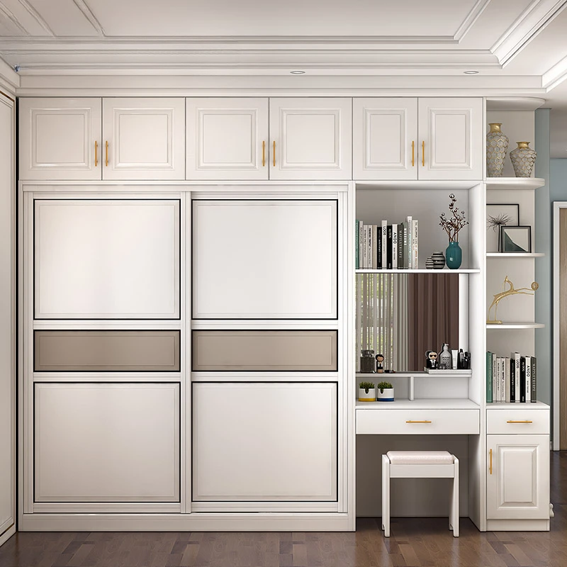 Wardrobe Sliding Sliding Door Wardrobe Dresser Top Cabinet Corner Cabinet Combination Overall Wardrobe 8b-902