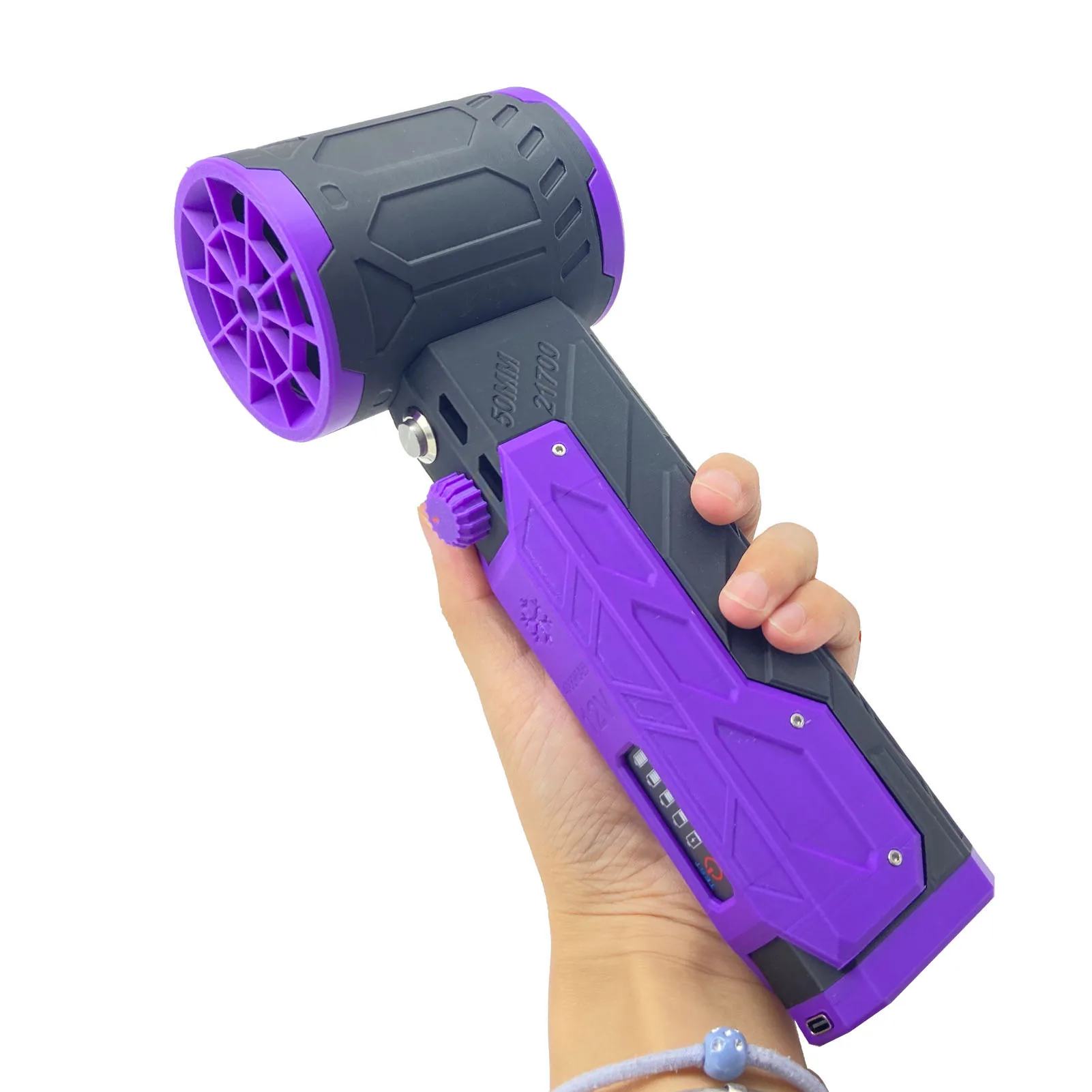 منفاخ توربوفان منفضة هواء كهربائية 800 جرام دفع يده أنبوبي توربينية لتنظيف المركبات تجفيف النزهات الشواء 12.6 فولت 40A