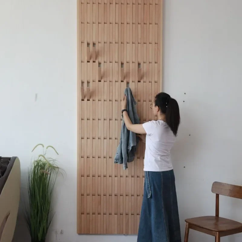 Multilayer ความคิดสร้างสรรค์ Wall แขวนเสื้อผ้าไม้ Coat Racks Hooks ผนังห้องนั่งเล่นแขวนเสื้อผ้าตู้เสื้อผ้าเฟอร์นิเจอร์ภายในบ้าน