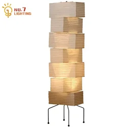 Designer Akari Noguchi Yong Floor Lamp LED E27 Rice Paper Stand Light Home Decor Living Room office Coffee Corridor Cafe Studio