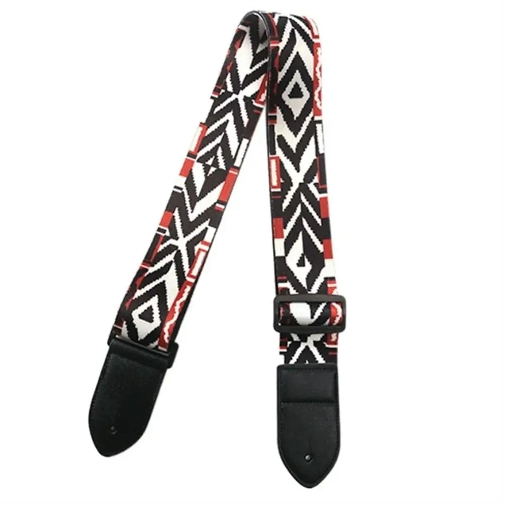 Correa de guitarra ajustable, cinturón de guitarra eléctrica Extra ancho para música, Hobby, correa de hombro para guitarra con estampado de Color bonito, bajo clásico