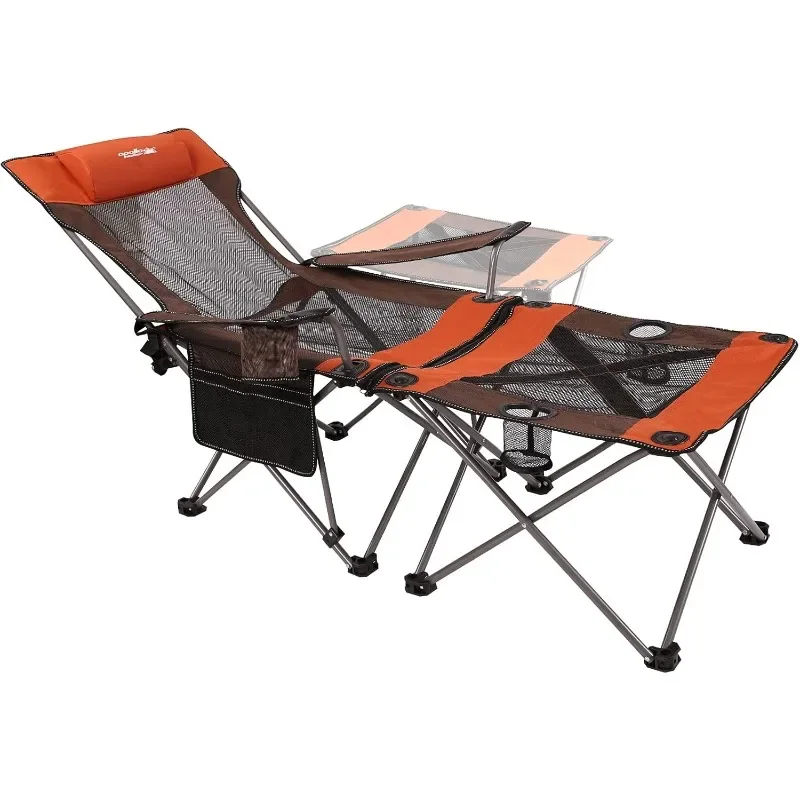 

Folding Camp Chairs Beach Chairs for Adults 2 in 1 Portable Sun Chairs Lightweight Mesh Lounger Chair with Carry Bag,for Outdoor