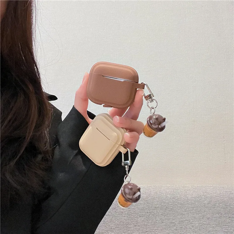 Симпатичный брелок для ключей с молочным чаем для apple AirPods 1/2/3/Pro, чехол, твердый силиконовый чехол для наушников, чехол для AirPods Pro 2, зарядное устройство