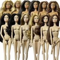 1/6 PP Face Mold Super Model Doll Figures FR Beige Dark Brown Skin Tone Joints Movable Solid Doll 30cm Doll Kids Birthd