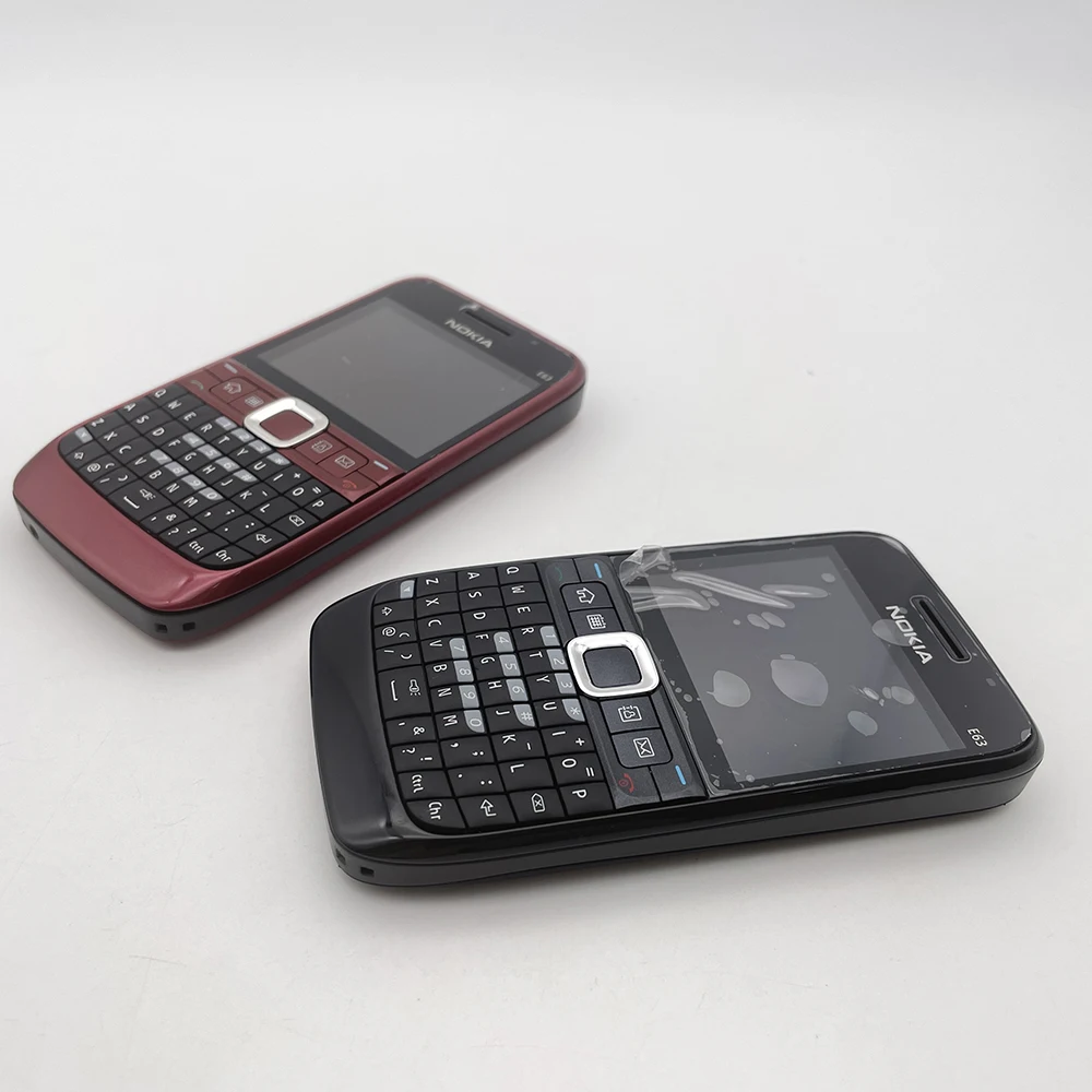 هاتف Nokia E63 الأصلي مصنوع في فنلندا يدعم اللغة الإنجليزية بحالة جيدة