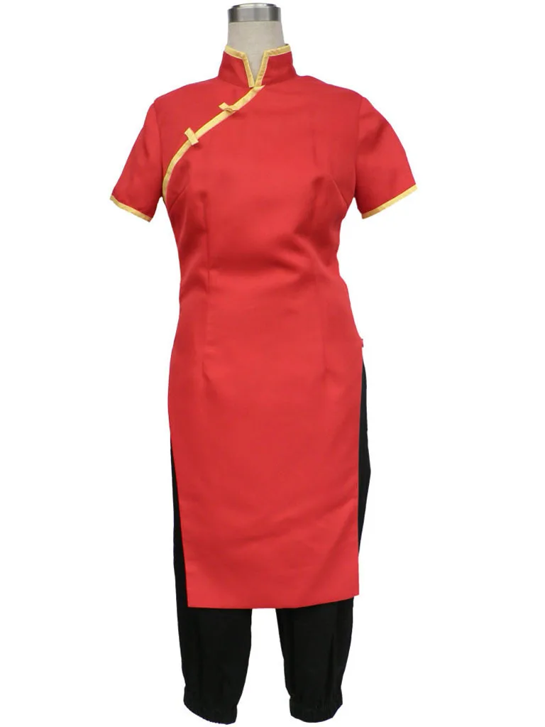 Gintama Soul Kagura Cosplay Costume Women Men Japanese Anime Kagura Chinese Dress Cosplay Kungfu Wear Cheongsam Outfits