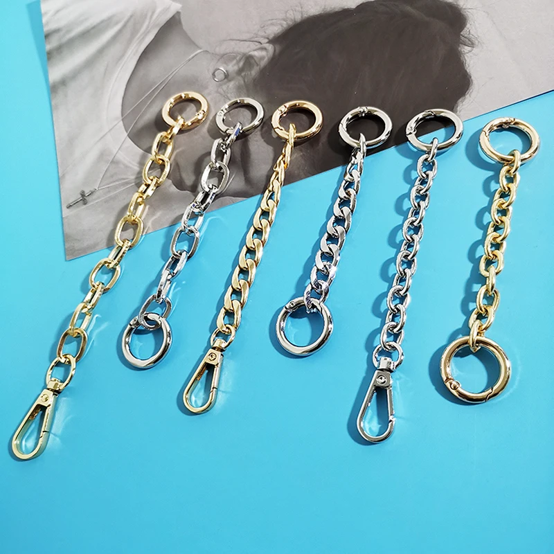 15/20cm  Extension Bag Chain Short Metal Purse Chain Strap Handbag handle replacement Chains for Extend Shoulder Bag Strap