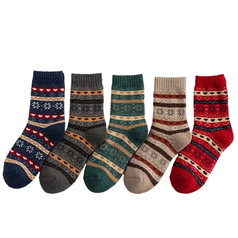 

Winter Socks Women's Thickened Ethnic European Socks