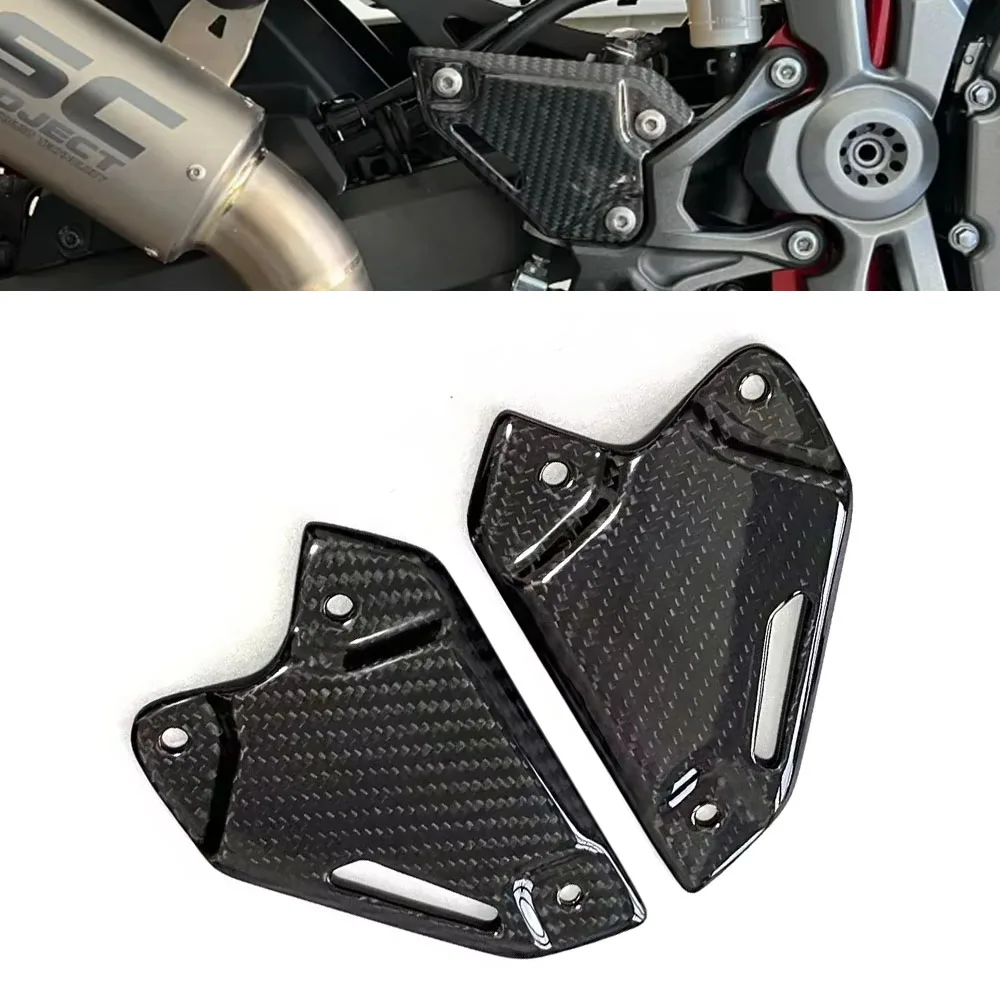 

For KAWASAKI Z900 2018-2022 2023 2024 2025 Heel Guard Plates Foot Rests Weight Reduction Carbon Fiber Motorcycle accessories