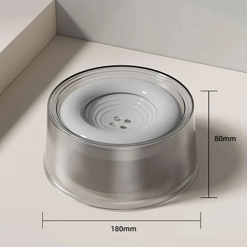 Splash Proof Floating Pet Water Bowl 1200ml No Wet Mouth Non Spill Drinking Bowl For Cats Dogs