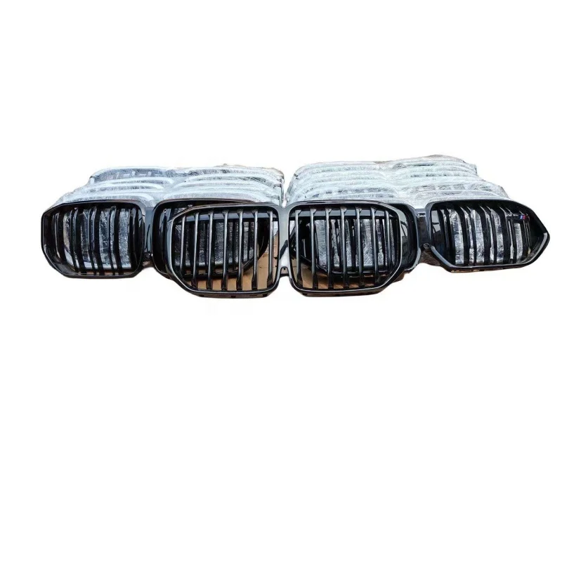 

For BMW X5 G05 X6 G06 X7 G07 Bumper Grille Smooth Black Double Seam Grille G05 G06 G07 Original Grille Middle Grid