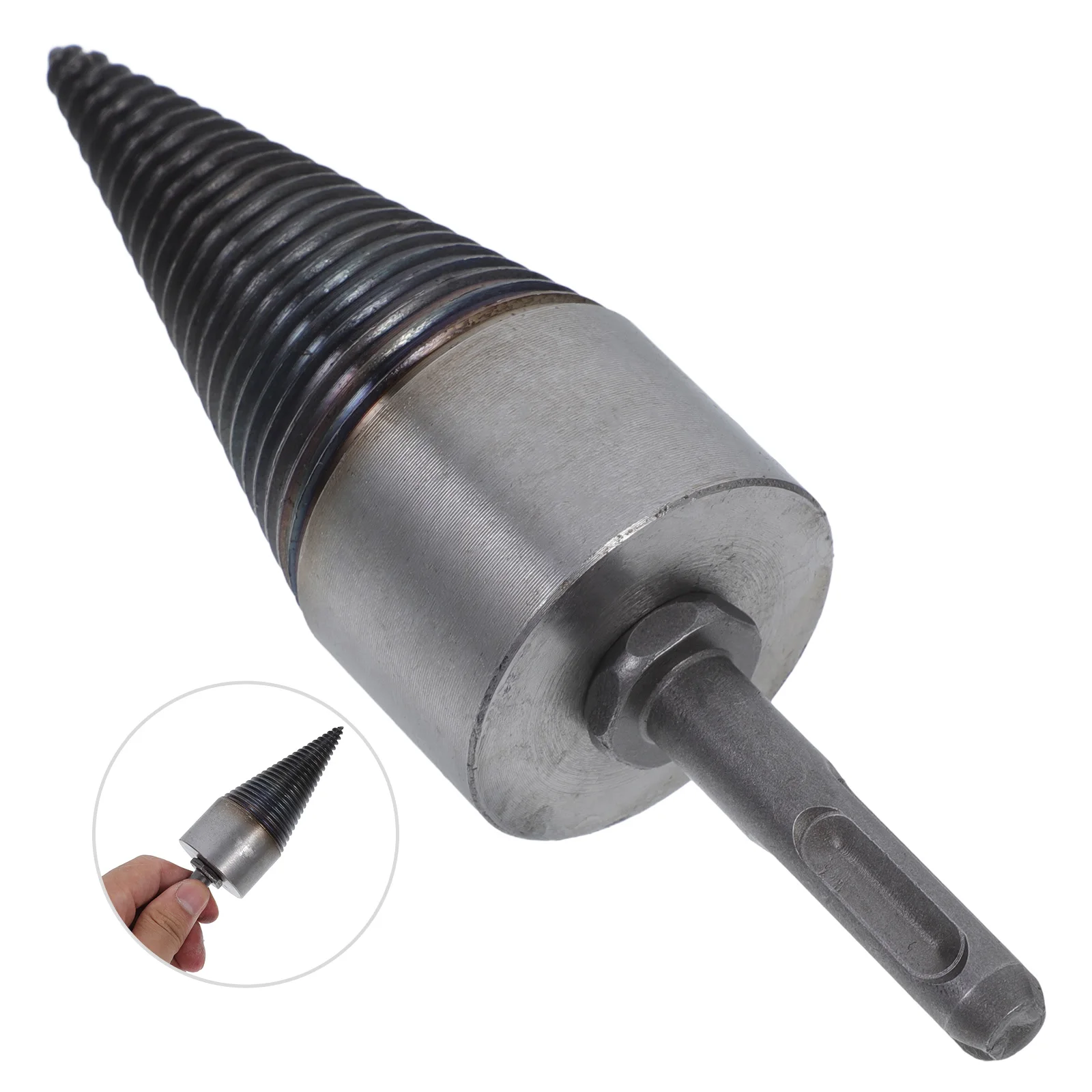 

Electric Drill Machine Bit for Wood Splitting Log Rhinestones Carbon Steel Firewood Splitter
