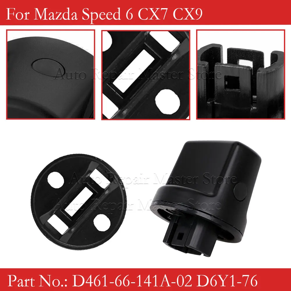 Ignition Key Knob Push Turn Switch Key Ignition Knob Set D461-66-141A-02 D6Y1-76 For Keyless Entry Mazda Speed 6 CX7 CX9 Replace