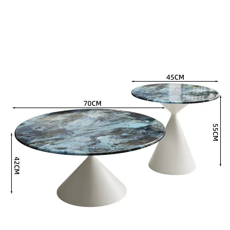 Italian Minimalist Microcrystalline Rock Slab Coffee Table Living Room Household Small Apartment Modern Simple Light Luxury High