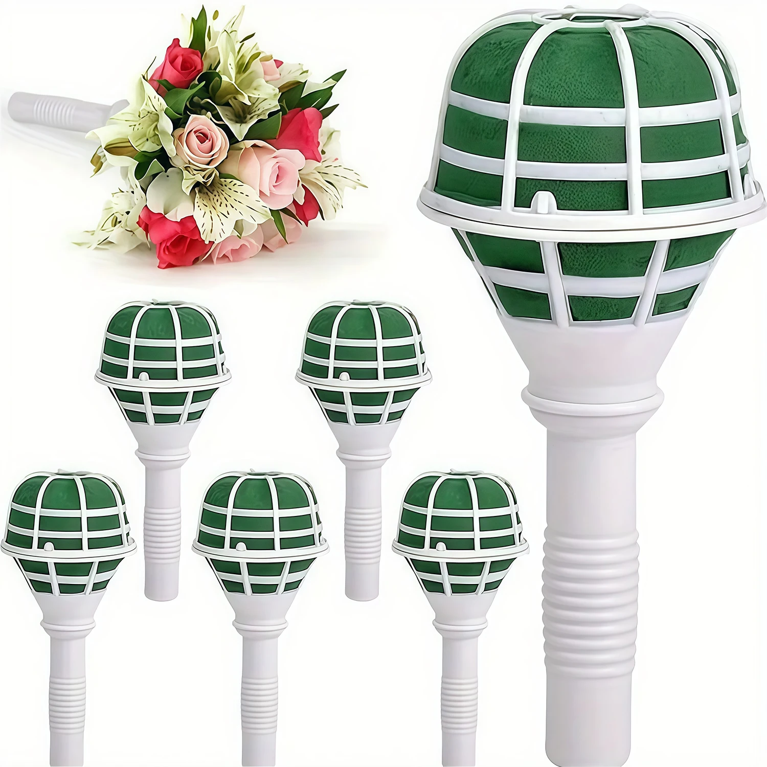 حامل زهور أنيق محمول باليد، مناسب لخطوبة الزفاف وعيد الحب وعيد الأم وحفلات أعياد الميلاد