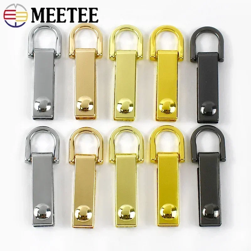 4/10Pcs Meetee Metal Bag Side Clip Buckle D Ring Screw Connector Hook Clasp Handbags Strap Leather Belt Craft Hardware Accessory