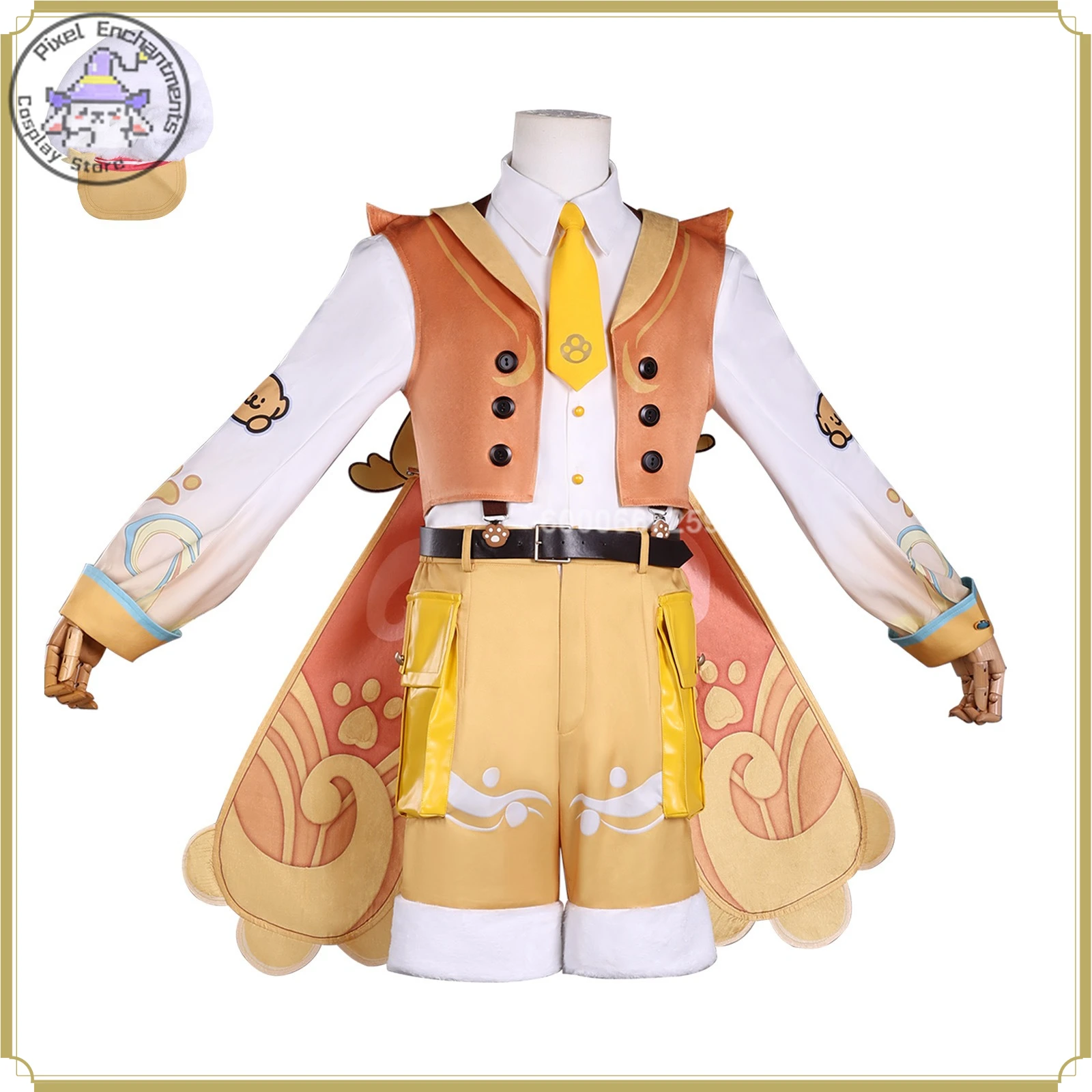 

Sang Qi Cosplay Costume - High Quality Full Set Game Female Green Yellow Outfit Role Playing Anime Outfit Halloween Party Suit