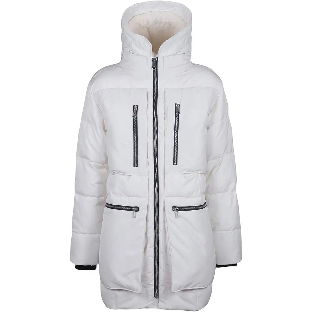 Parka masculina com capuz Sherpa acolchoada pesada