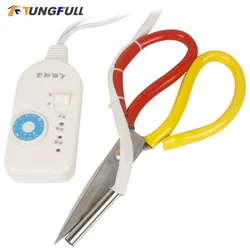 Thermal Scissors for Fabric Cutting Temperature-regulated Scissors Trimming Scissors Electric Tailor Scissors Nylon Ropes Labels