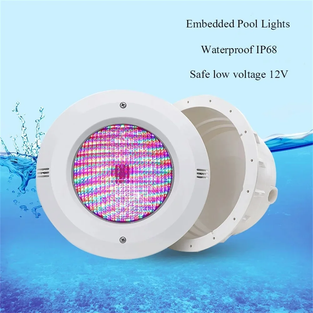 12W 18W RGB Underwater Lights LED Embedded Swimming Pool Lights 12V Waterproof IP68 36W 45W Colorful Remote Control Spotlights