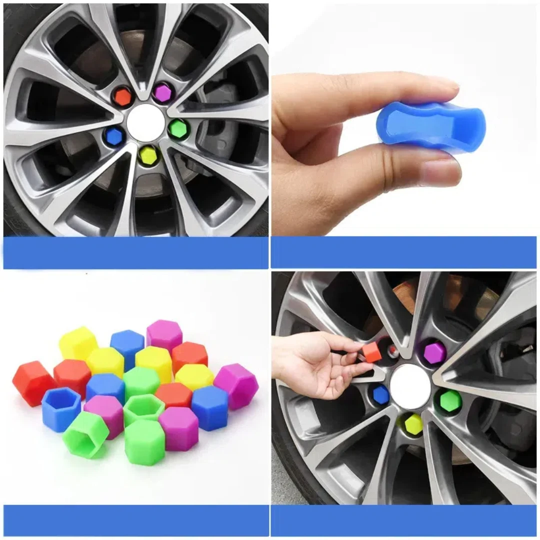 

20 general 17/19/21MM car wheel cap bolt cover nut Silicone car hub protector screw nut decoration rust-proof cap decoration sup