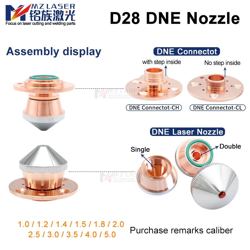 Bystronic DNE  Fiber Laser cutting Machine Laser big Size Nozzle Connector QT90 Air Outlet Accessories Seat adapter piece