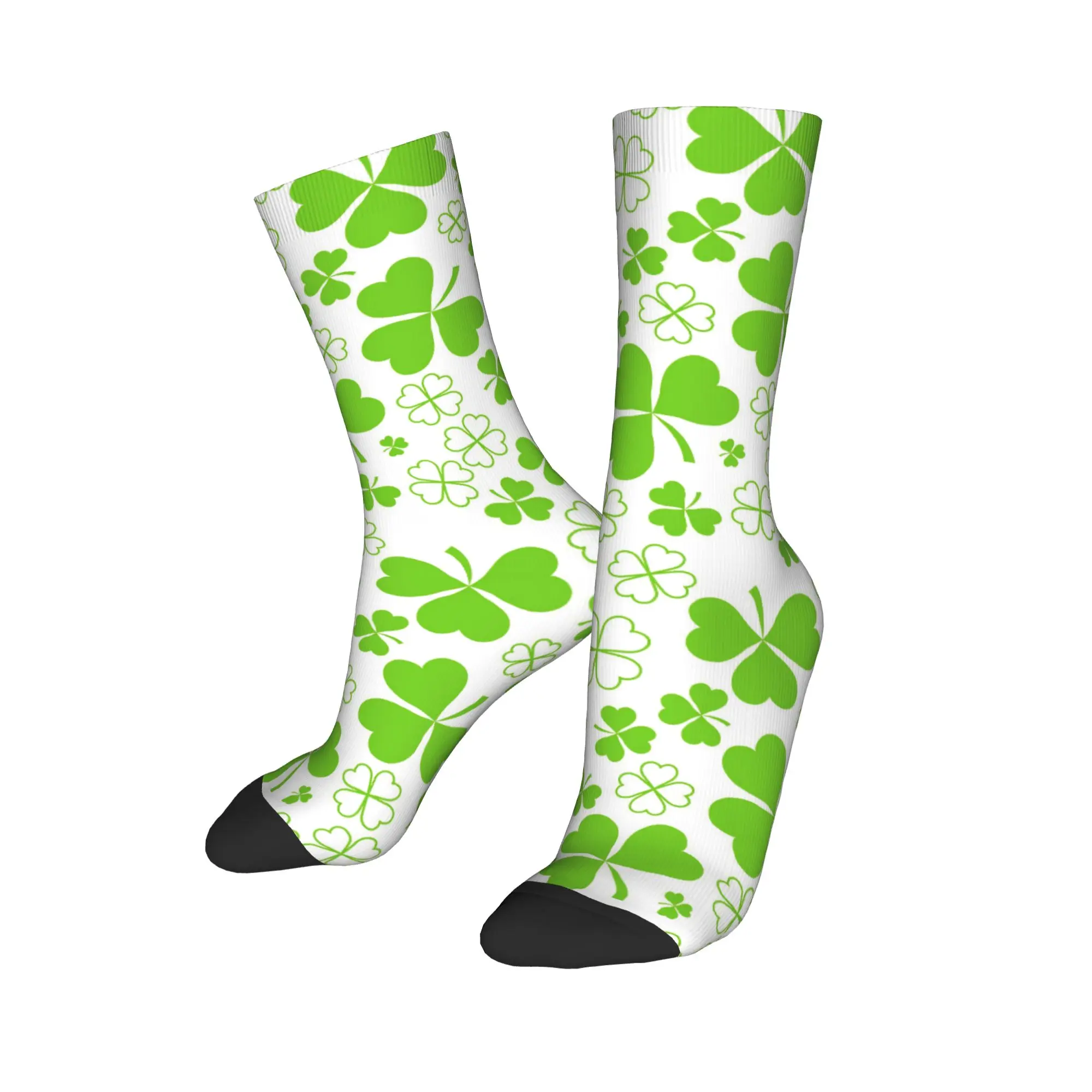 

Забавные мужские носки с ирландским клевером ко Дню Святого Патрика, женские носки на весну, лето, осень, зиму