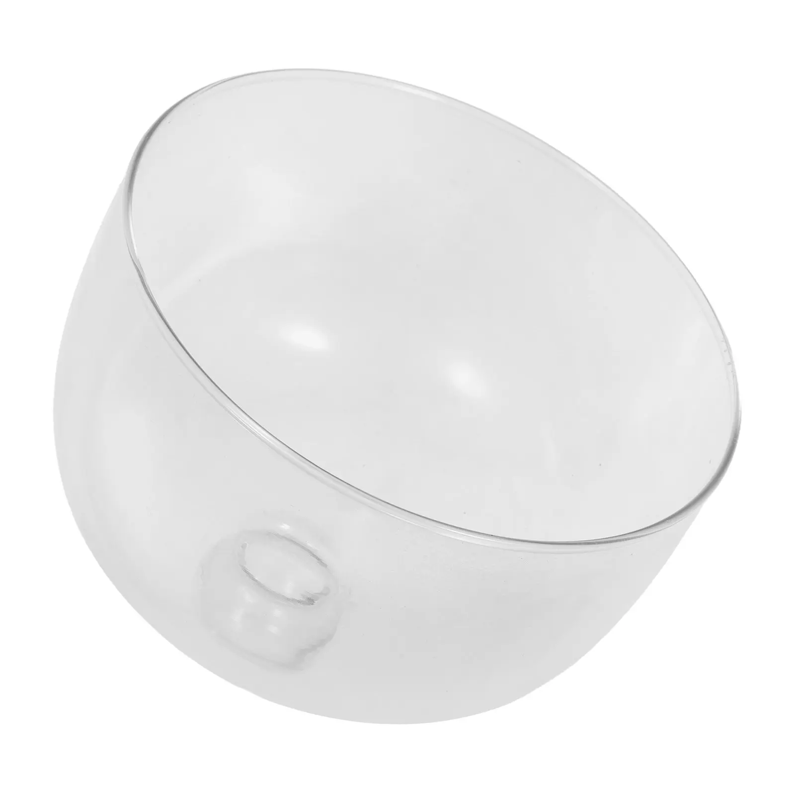 

Clear Cake Dome Cover Glass Round Cupcake Stand Lid 7.7x6.3 Inch Pastry Display Cloche Microwave Splatter Guard Food Serving