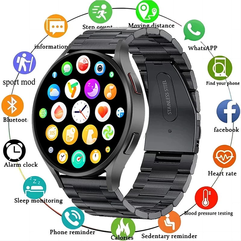 2024 Bluetooth Call Smart Watch Men Woman Heart Rate Custom Dials Sport Smarthwhatch Health Monitor Smartwatch For Android IOS