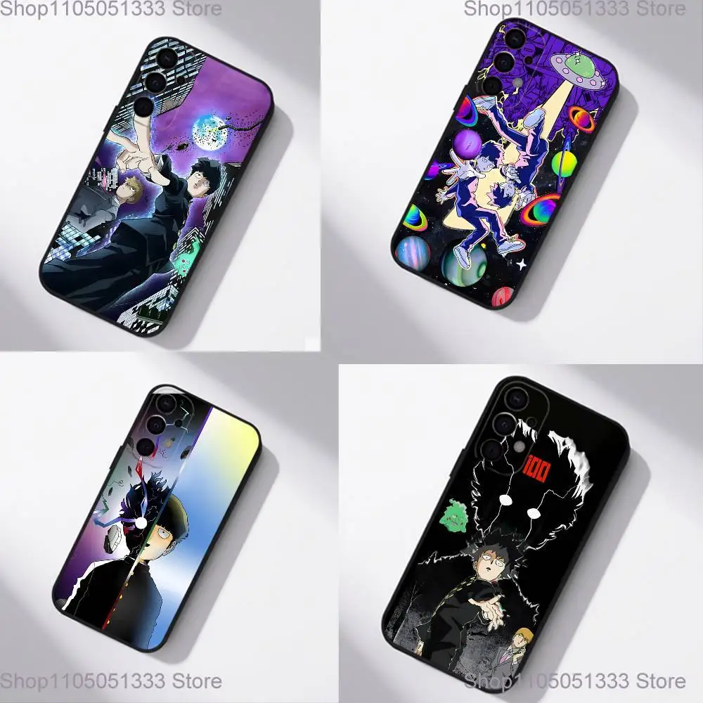 

M-Mob Psycho 100 Anime Phone Case For Samsung S25,S24,S21,S22,S23,S30,Ultra,S20,Plus,Fe,Lite,5G Black Cover