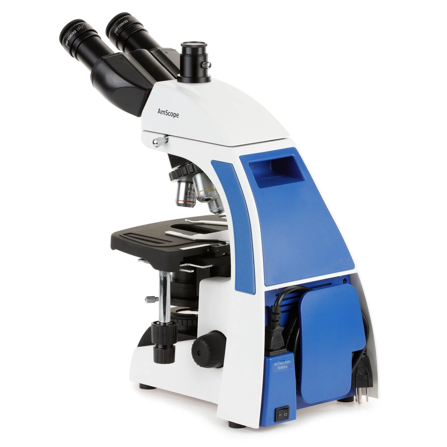 AmScope 40X-2500X Plan Infinity Laboratory Compound Microscope with LCD Touch Pad Screen