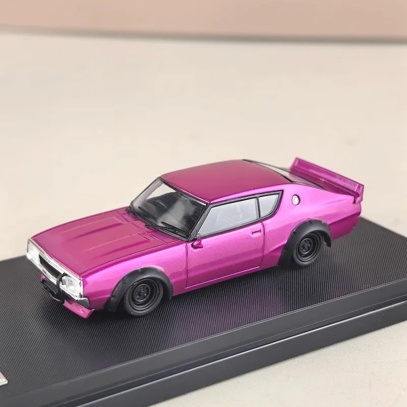 

Литой под давлением масштаб 1:64 Nissan Skyline GTR 2-го поколения KPGC110, модель автомобиля из сплава, Коллекционная игрушка, подарок, сувенир, украшение для дисплея