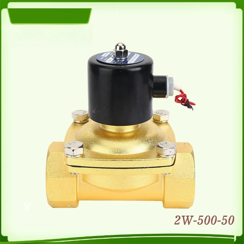 

Электромагнитный клапан 2W-500-50 Нормально закрытый двуходовой клапан DN50 2-дюймовый трубопроводный водяной клапан прямого действия