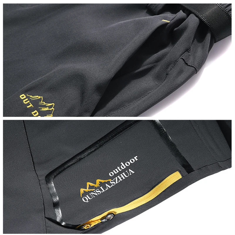 TRVLWEGO Men's Breathable Sports Pants Lightweight Hiking with Zipper Pocket Quick Dry Water Resistant Fishing Travel Trousers image 3