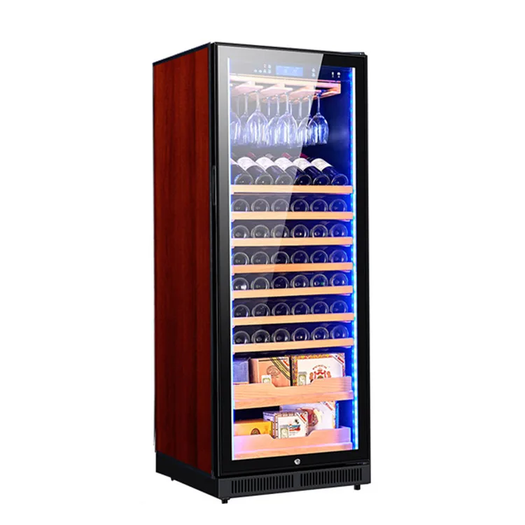 

Холодильник для красного вина, подвесной стеклянный коммерческий шкаф для красного вина
