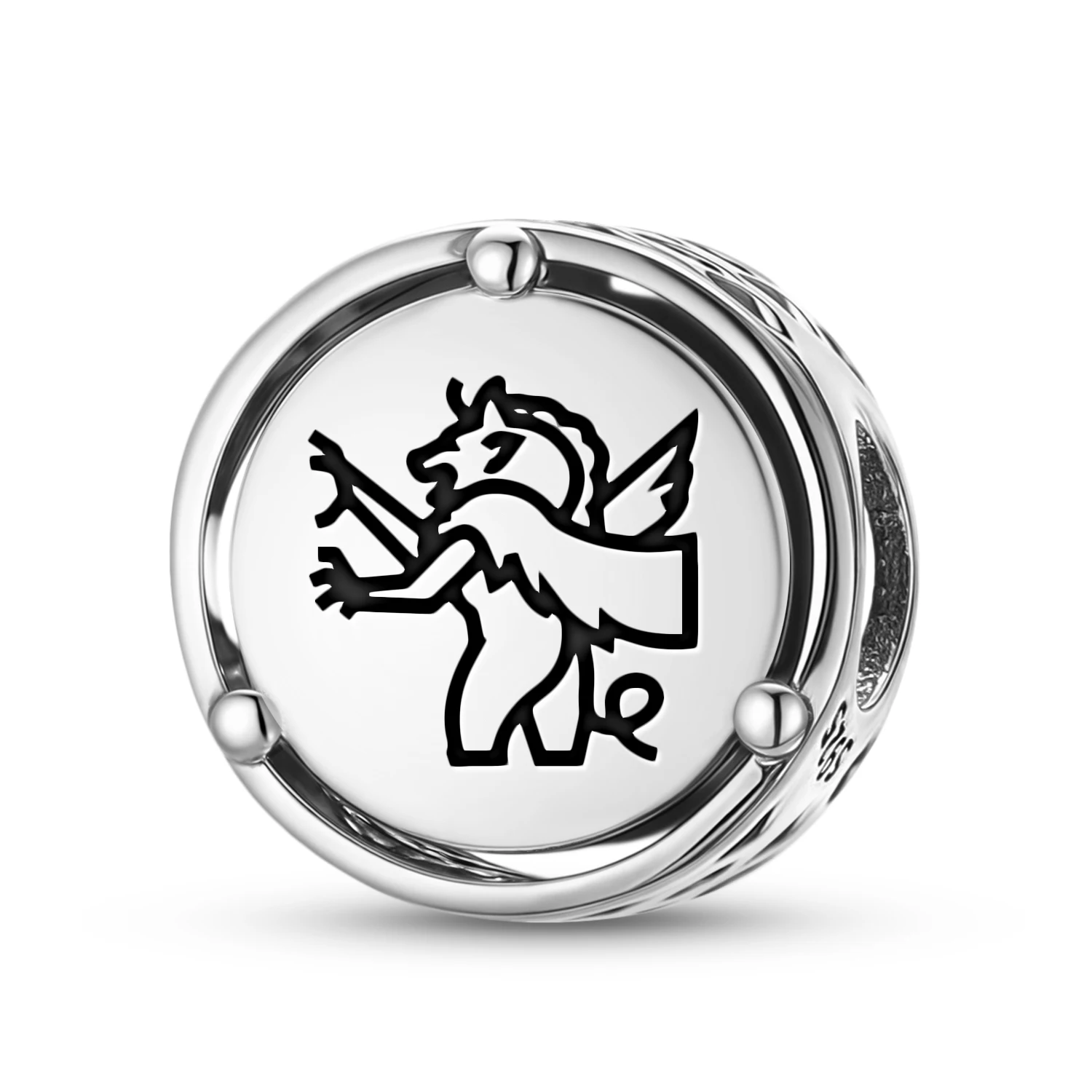 

925 Sterling Silver Persian Angra Mainyu Ahriman Charm Fit Original Bracelet Diy Jewelry Accessories Family Bead