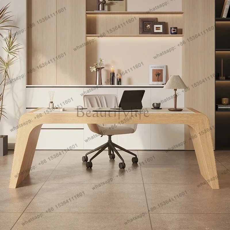 Modern Slate Desk Advanced Computer Study Table And Chair Log Wind Home Study Desk